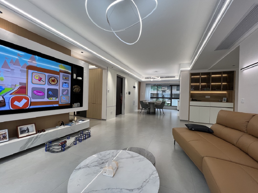 南寧二手房全拆裝修有哪些要注意？-現代簡約-客廳