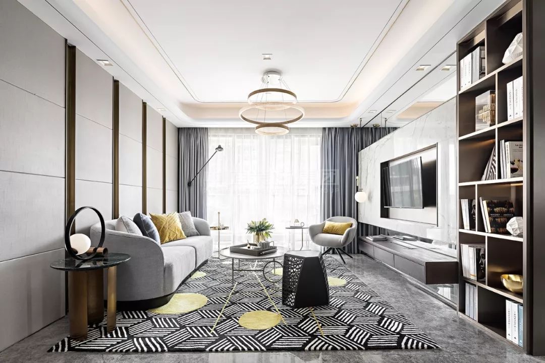 光明城市117m&sup2;輕奢風(fēng)格案例